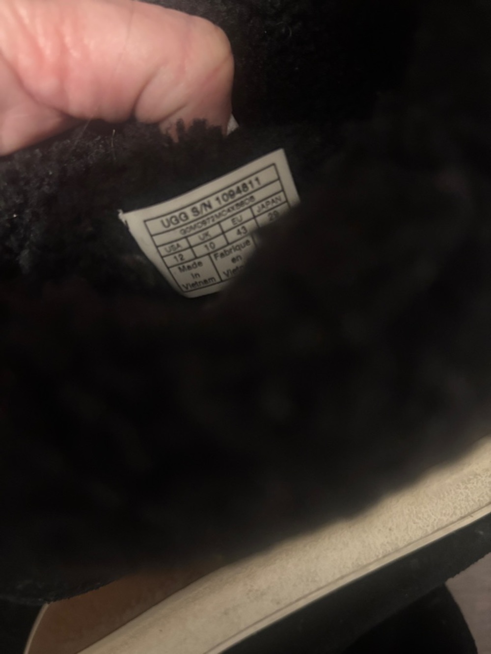 UGG Black Shearling-Lined Ankle Booties - Picture 4 of 8